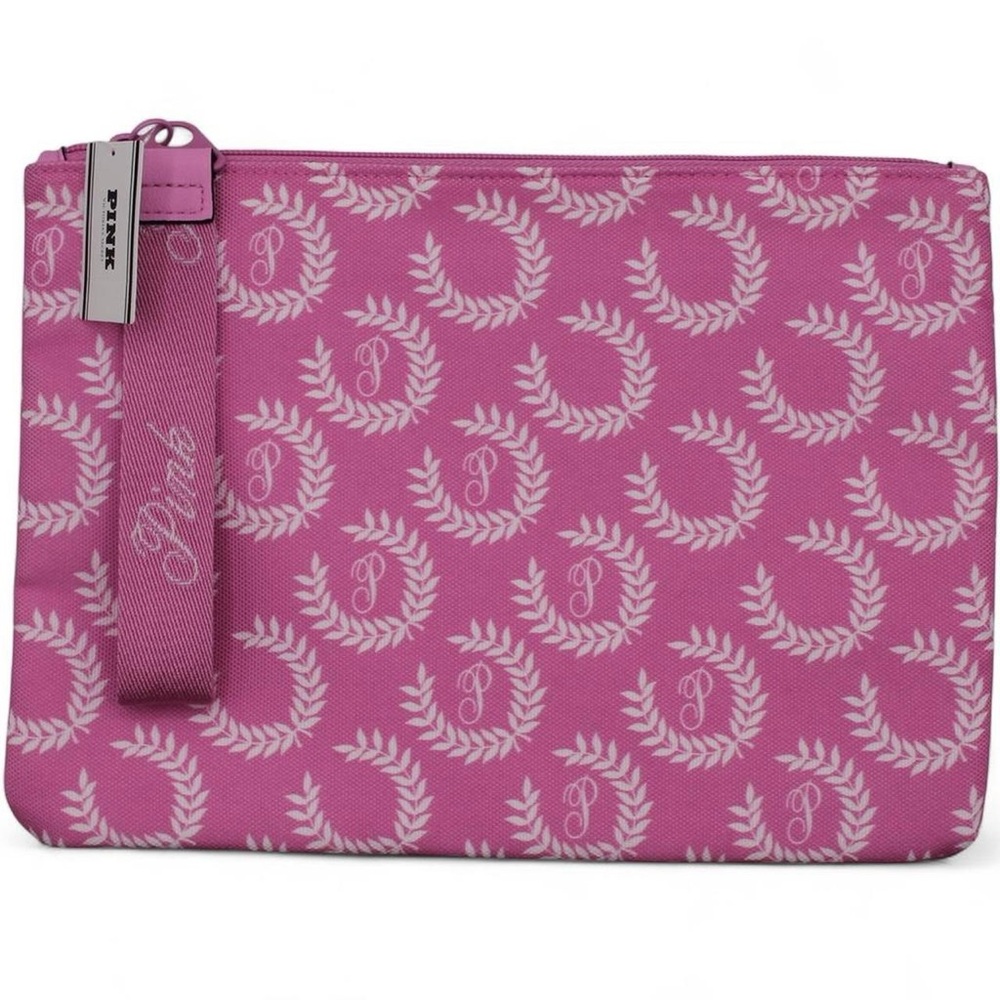 PINK Victoria's Secret Pink and White Wristlet